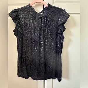 DR2 Navy Blue Sequin Top Size Small – NWT Nordstrom Rack
